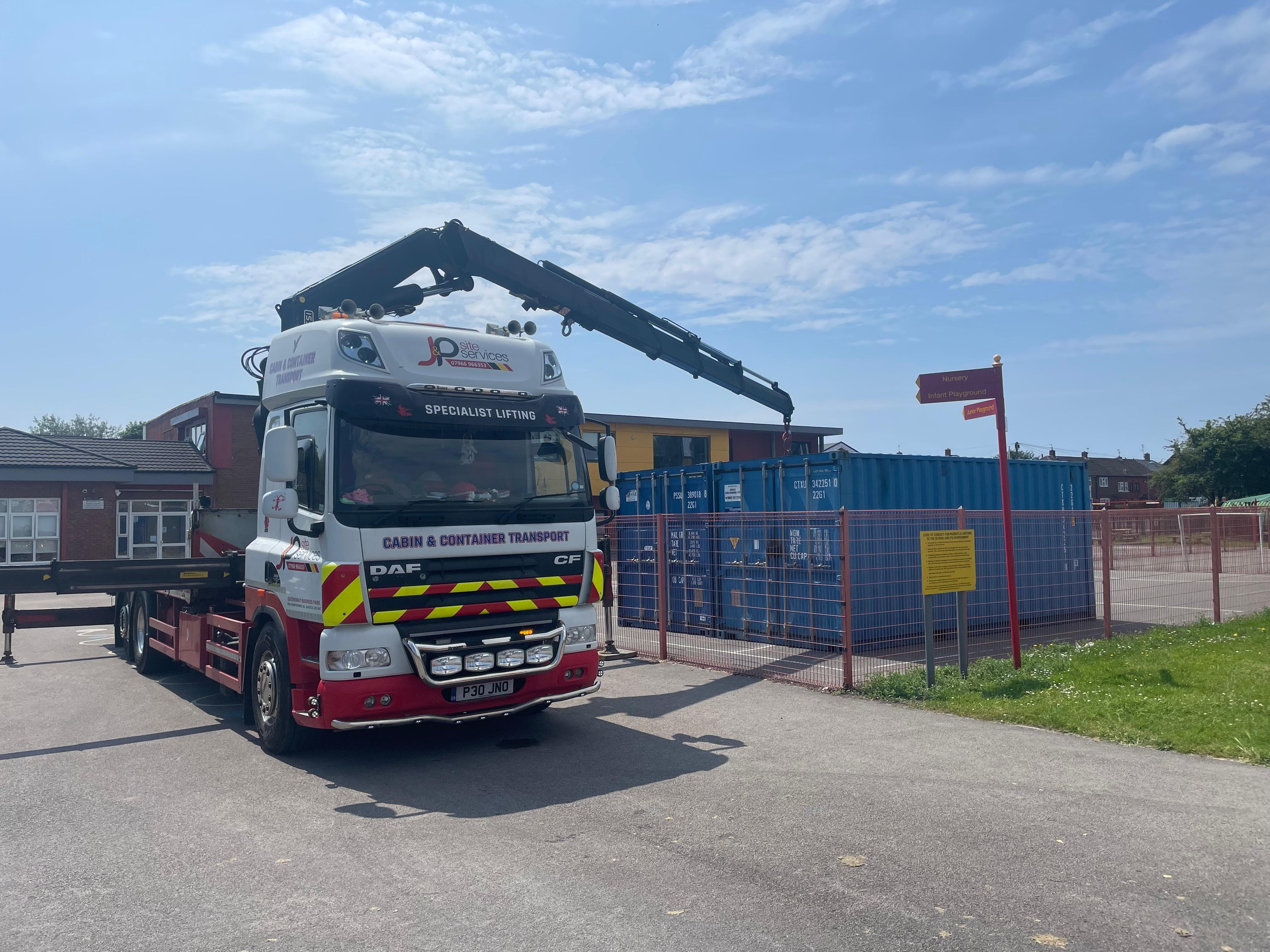 HIAB hire construction site Liverpool